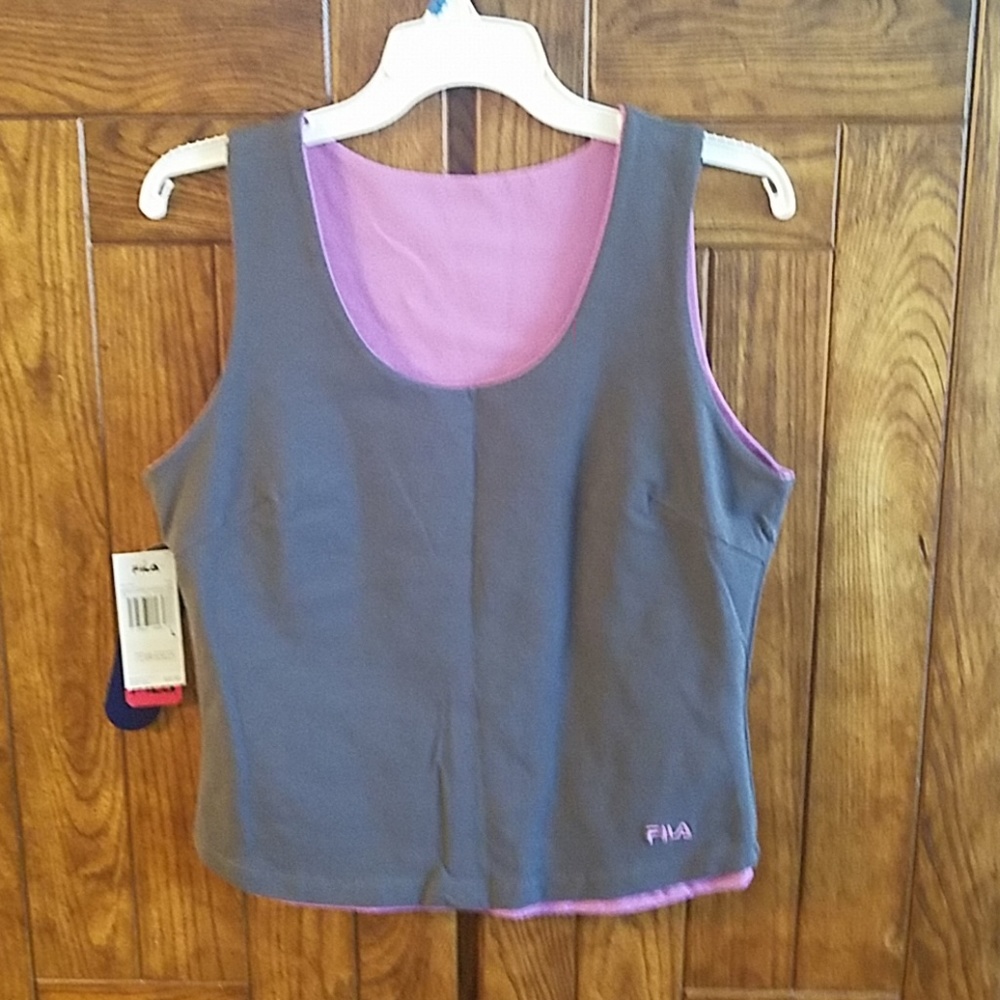 Fila active wear reversible tank top